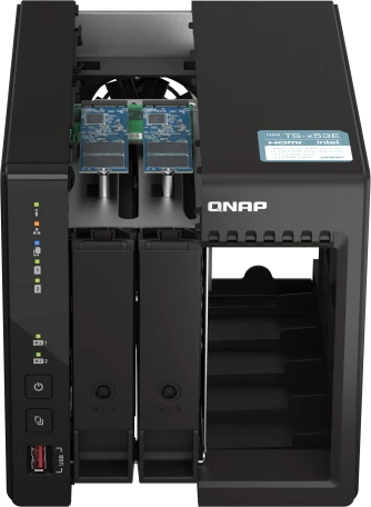 Сетевое хранилище без дисков/ SMB QNAP TS-253E-8G NAS, 2-tray w/o HDD. 2xHDMI-port. 4-core Celeron J6412 2-2.6 GHz, 8GB DDR,  2x2.5Gb LAN, 2 x M.2 2280 PCIe Gen 3 x2, 2x USB 3.2 Gen 2 (10Gbps) Port, 2x USB 2.0 port фото 4
