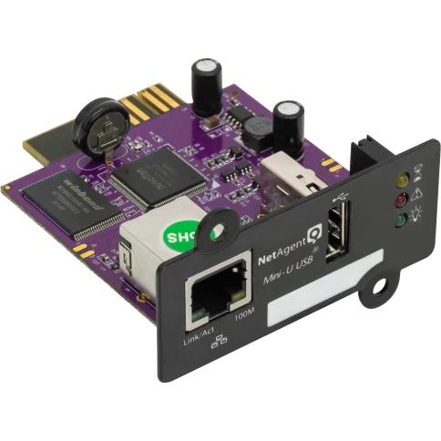 SNMP карта Megatec DZ807 (NetAgentZ) с портом RJ45 ETH 100Mbit и USB, средний слот фото 1