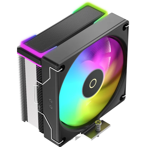 Кулер для процессора/ CPU Cooler Ocypus Delta A40 SE BK ARGB (190W, 4-pin PWM, 147mm, Al/Cu, 4x6mm, ARGB, 1x120mm, 60CFM, 31dBA, 1800RPM, S: 1851/1700/1200/115X, AM5/AM4, black) фото 1