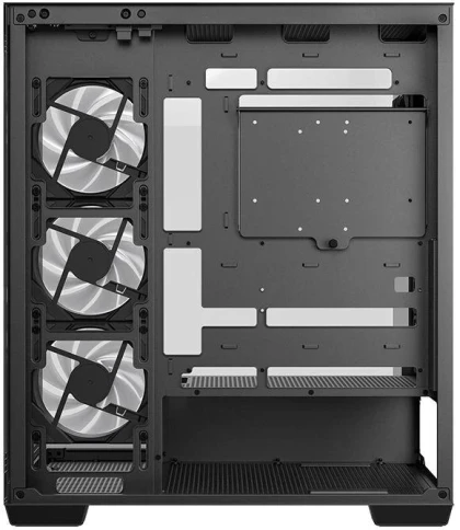 Корпус Deepcool CG580 4F черный без БП ATX 6x120mm 3x140mm 2xUSB3.0 audio bott PSU фото 12