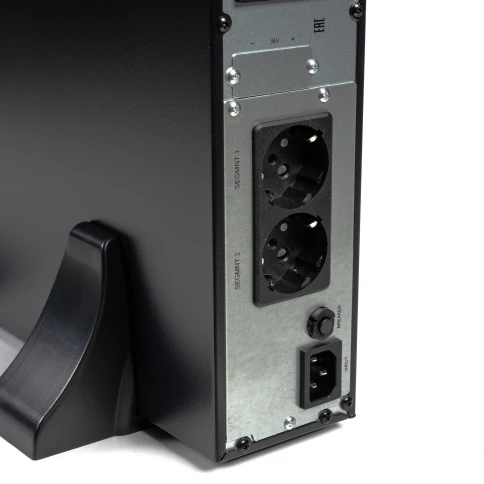 8764 SKAT-UPS 1500-RACK-ON-3X9 P3 ИБП 1500ВА/1500 Вт, 2U, On-Line, синус, встр. АКБ 36В (3x9Ач), 2хSchuko, USB, RS232, RS485, параллельный порт, слот для карт (SNMP,реле), EPO, ШхГхВ 440х460х88, масса 19.4 кг фото 14