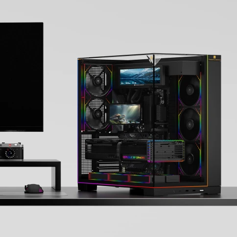 Система жидкостного охлаждения/ Water Cooling System Thermalright Levita Vision 360 (360mm, LED, Black, ARGB/ Fans: 3x120mm, 68.9CFM, 28.2dBA, 2000RPM/ Pump height 98mm, 3000RPM, Rad thickness 27mm/ S: 1700, 1200, 1851, 115X, 2011, 2066, AM5, AM4) фото 3