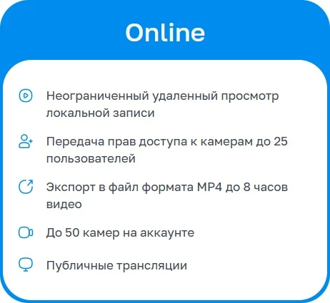Неисключительное право на использование ПО/ Лицензионный код на ПО Ivideon Cloud. Тариф Online на 1 камеру брендов Ivideon/Nobelic (1 месяц) фото 1