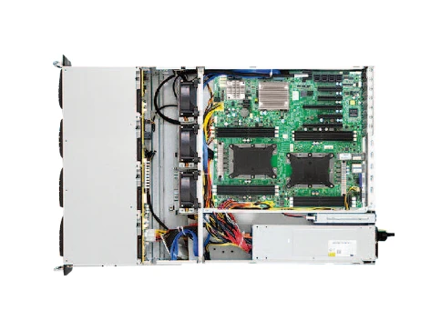 Серверная платформа/ SB402-VG, 4U, 2xLGA-3647, 36xSATA/SAS HS 3,5/2,5" universal bay + 2* 7mm 2.5" rear HS bay, Virgo ( 2xs3647 up to 165W, C622, 12xDDR4 DIMM, 2x10GbE SFP+, LSI 3008 SAS IOC (RAID 0/1/1E/10), dedicated BMC port, AST2500), 12G 24 фото 4