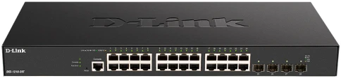 Коммутатор/ DXS-1210-28T Smart L2+ Switch 24x10GBase-T, 4x25GBase-X SFP28, CLI, RJ45 Console фото 1