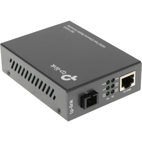 Конвертер/ 10/100Mbps RJ45 to 100Mbps single-mode SC fiber Converter, Full-duplex,Tx:1310nm, Rx:1550nm,  up to 20Km фото 1