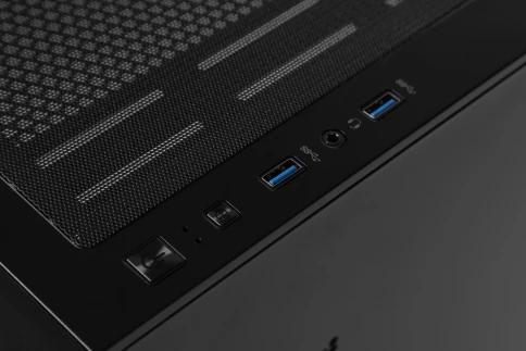 Корпус Gigabyte C102B GB-C102G черный mATX 7x120mm 4x140mm 2xUSB3.0 audio bott PSU [28300-C102B-2CRR] фото 4