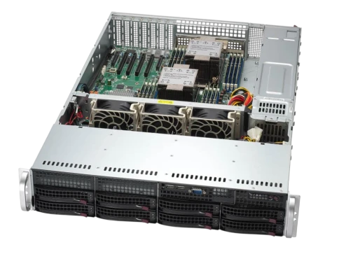 Серверная платформа/ SYS-621P-TRT (bundle6): 2U / 2x LGA-4677 / 16x DDR5 RDIMM / 8x3.5 SATA/SAS*/NVME* / 4 PCIe 5.0 x16 LP / 2 PCIe 5.0 x8 LP / 2x PCIe 4.0 x2 NVMe M.2 / 2-Port 10GbE RJ45 / TPM / 2x 1200W Power фото 1