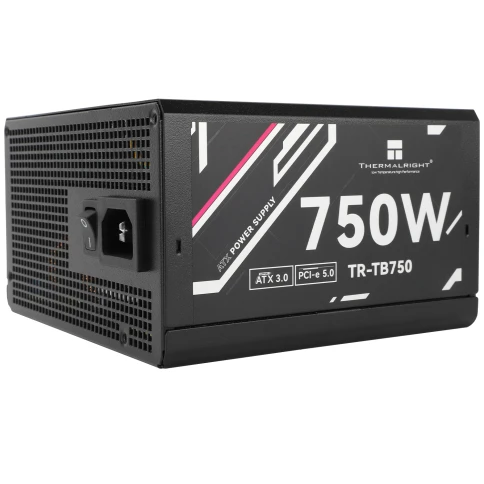Блок питания 750W/ Power Supply Thermalright, 750W 80+ Bronze (ATX, 3.0, PCIe 5.0, Full modular, 1x24(20+4)pin, 2xCPU 8(4+4)pin, 4xPCIe*2 8(6+2)pin, 3xSATA3, 1x12+4pin (12VHPWR PCIe 5.0 12+4pin 600mm), 3xMOLEX4pin, Active, 120x120mm, 150x140x86mm, APFC, b фото 2