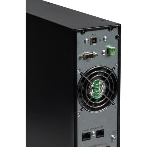 8773 SKAT-UPS 3000-RACK-ON-6X9-E P3 ИБП 3000ВА/3000 Вт, 2U, On-Line, синус, встр. АКБ 72В (6x9Ач), 8хC13+1xC19, USB, RS232, RS485, параллельный порт, слот для карт (SNMP, реле), EPO, ШхГхВ 440х605х88, масса 30.4 кг фото 6