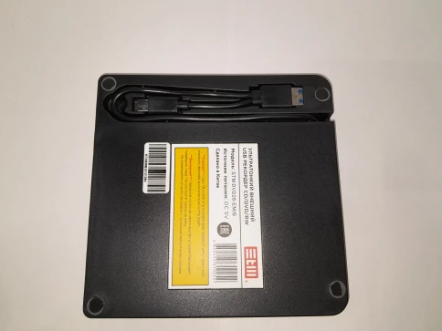 Внешний оптический DVD привод/ DVD-RW ext. Black Slim Ret USB3.0+TYPE-C, M-disc фото 2
