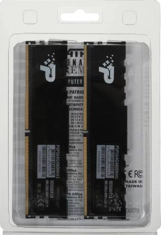 Память DDR5 2x32GB 4800MHz Patriot PSP564G4800KH1 Signature Premium RTL PC5-38400 CL40 DIMM 288-pin 1.1В kit single rank с радиатором Ret фото 7