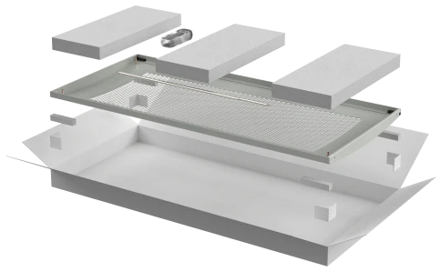 Дверь перфорированная для шкафа LINEA N 24U 600 мм серая фото 1