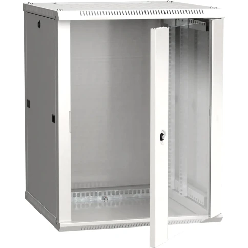 ITK Шкаф LINEA W 18U 600x600 мм дверь стекло, RAL7035 фото 1