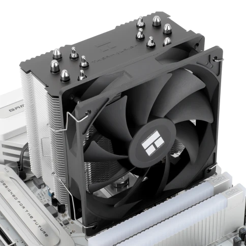 Кулер для процессора/ CPU Cooler Thermalright Burst Assassin 120 SE  (4-pin PWM, 148mm, Al/Cu, 6x6mm, 1x120mm, 66.17CFM, 25.6dBA, 1550RPM, S: 1851/1700/1200/115X, AM5/AM4, silver, black) фото 5
