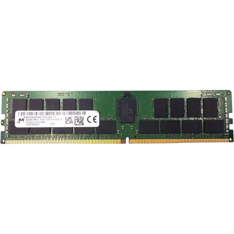 Память оперативная/ Micron 64GB DDR4 3200 MT/s CL22 2Rx4 ECC Registered DIMM 288pin pulled фото 1