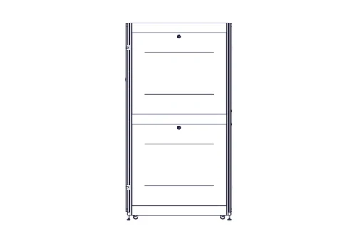 Шкаф Systeme Electric, серия Uniprom, 42U-800/1070, боковые панели 4шт, черный фото 7