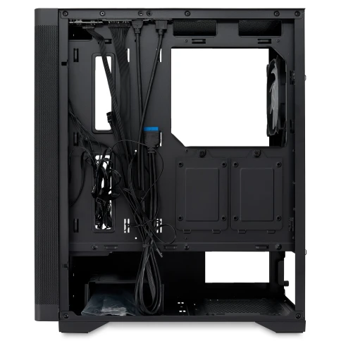 Корпус без блока питания/ Case HSPD M520, Mesh Mid Tower, Black, slide TG, 0.45 SPCC, 4x120mm ARGB (M11-120) ATX, mATX, mITX 160/330/184mm 2x2.5", -, 7xPCI 2xUSB-A 3.0, 1xUSB-A 1.0 390x200x449mm фото 7