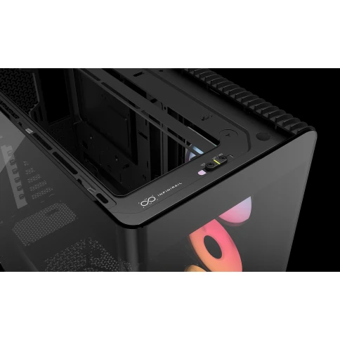 Корпус без блока питания/ Case Corsair Frame 4500X RS-R ARGB, Midi-Tower, TG, 3x120mm ARGB reverse fans, 2xUSB-A 3.2, 1xUSB 3.2 Type-C, E-ATX, ATX, mATX, mITX Black фото 4