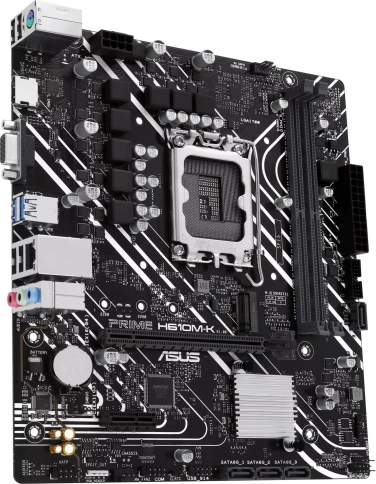 Материнская плата ASUS PRIME H610M-K Soc-1700 Intel H610 2xDDR5 mATX AC`97 8ch(7.1) GbLAN+VGA+HDMI [PRIME H610M-K] фото 3
