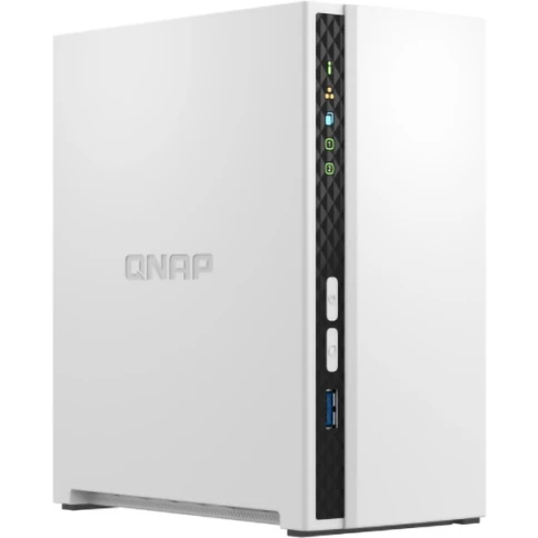 Сетевое хранилище без дисков/ SMB QNAP TS-233 NAS 2 HDD trays. ARM 4-core Cortex-A55 2.0GHz, ram 2 GB (max), 1x1GbE, 2xUSB 2.0 port,1xUSB 3.2 Gen 1 фото 2