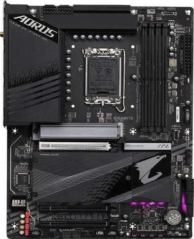 Материнская плата/ MB GIGABYTE INTEL Z790 s1700, 4xDDR5(192GB), HDMI 2.0/DP, 1xPCIe 5.0x16, 1xPCIe 4.0x16, 1xPCIe 3.0x16, 1xLAN (2.5GbE), Wi-Fi, BT, 6xSATA 6Gb/s, 4xM.2, 1xUSB-C, 5xUSB 3.2, 4xUSB 2.0, ATX фото 2