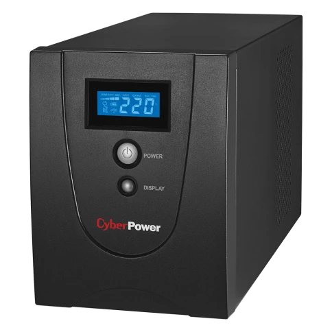 ИБП CyberPower VALUE 2200EI, Line-Interactive, 2200VA/1320W, USB&Serial, RJ11/RJ45, 6 IEC-320 С13 розеток, Black, 0.16х0.21х0.35м., 14.7кг./ UPS Line-Interactive CyberPower VALUE2200EILCD 2200VA/1320W USB/RS-232/RJ11/45 (6 IEC С13) фото 2