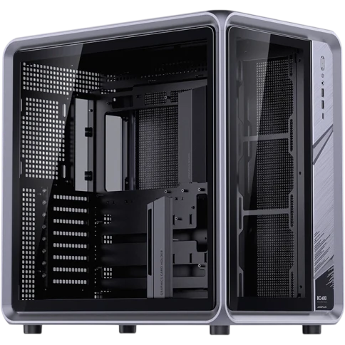 Корпус без блока питания/ Case JONSBO BO400, Midi-Tower, TG, no fan, 2xUSB-A 3.0 + 1xUSB-C 3.2, ATX, mATX, mITX Grey фото 1