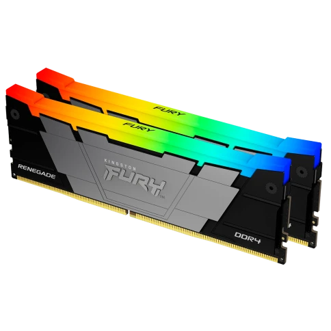 Память оперативная/ Kingston 64GB 3200MT/s DDR4 CL16 DIMM (Kit of 2) FURY Renegade RGB фото 1