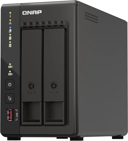 Сетевое хранилище без дисков/ SMB QNAP TS-253E-8G NAS, 2-tray w/o HDD. 2xHDMI-port. 4-core Celeron J6412 2-2.6 GHz, 8GB DDR,  2x2.5Gb LAN, 2 x M.2 2280 PCIe Gen 3 x2, 2x USB 3.2 Gen 2 (10Gbps) Port, 2x USB 2.0 port фото 5