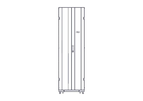 Шкаф Systeme Electric, серия Uniprom, 42U-600/1070, боковые панели 4шт, черный фото 2