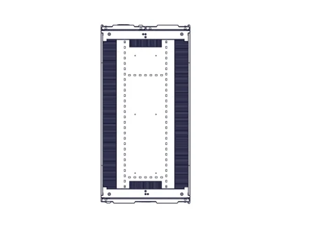 Systeme Electric mounting cabinet, Uniprom series, 42U-600/1200, 4pcs side panels, black фото 4