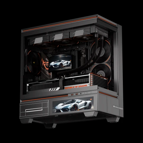 Водяное охлаждение для процессора/ Water Cooling System Thermalright Rainbow Vision 360 Turbo (360mm, LED, Black, ARGB/ Fans: 3x120mm, 120.38CFM, 44.7dBA, 3000RPM/ Pump height 86mm, 6400RPM, Rad thickness 27mm/ S: 1700, 1200, 1851, 115X, 2011, 2066, AM5, фото 6