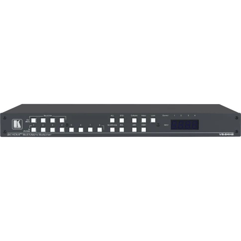 Матричный коммутатор 8х4 HDMI с независимой коммутацией эмбедированного звука; поддержка 4K60 4:4:4/ VS-84H2 [20-00011730] фото 1