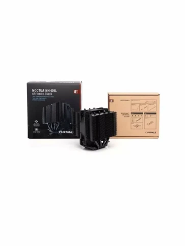 Кулер для процессора/ CPU Cooler Noctua NH-D9L chromax.black (88W, 4-pin PWM, 110mm, Al/Cu, 4x6mm, 1x92x92x25mm, 46.44CFM, 22.8dBA, 2000RPM, S: 1851/1700/1200/115X, AM5/AM4, Black) фото 2