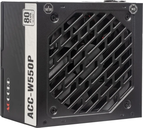 Блок питания Accord ATX 550W ACC-W550P 80 PLUS WHITE (20+4pin) 120mm fan 6xSATA [ACC-W550P] фото 2