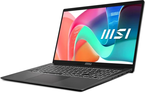 Ноутбук MSI Modern 15 F1MG-1071XRU Core 7 150U 16Gb SSD512Gb Intel Graphics 15.6" IPS FHD (1920x1080) FreeDOS grey WiFi BT Cam (9S7-15S111-1071) фото 2