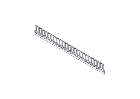 Systeme Electric, серия Excelente, 48U, пластиковые пальцы, однорядный, на две стороны фото 4