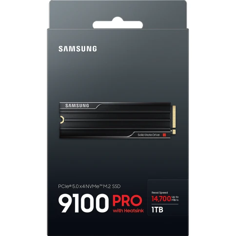 Твердотельный накопитель/ Samsung SSD 9100 PRO, 1000GB, M.2(22x80mm), NVMe 2.0, PCIe 5.0 x4, V-NAND TLC, R/W 14700/13300MB/s, IOPs 1 850 000/2 600 000, TBW 600, DWPD 0.3, with Heatsink (12 мес.) фото 8
