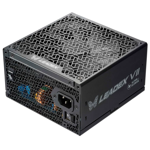 Блок питания 1000 Ватт/ Power Supply Super Flower Leadex VII, 1000W, ATX 3.0, 140mm, 12xSATA, 4xPCI-E(6+2), 1x12VHPWR, APFC, 80+ Platinum, Full Modular фото 1