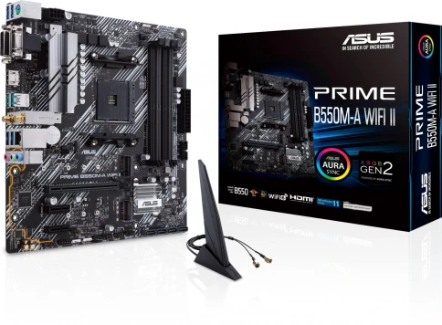 Материнская плата ASUS PRIME B550M-A WIFI II Soc-AM4 AMD B550 4xDDR4 mATX AC`97 8ch(7.1) GbLAN RAID+VGA+DVI+HDMI [PRIME B550M-A WIFI II] фото 7