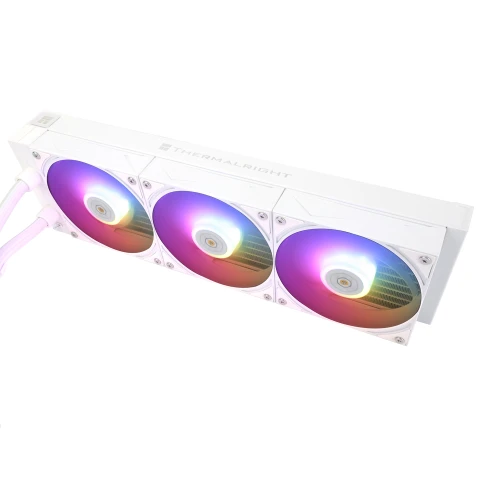 Водяное охлаждение для процессора/ Water Cooling System Thermalright Grand Vision 360 (360mm, LED, White, ARGB/ Fans: 3x120mm, 80.45CFM, 29.4dBA, 2150RPM/ Pump height 72.5mm, 6400RPM, Rad thickness 27mm/ S: 1700, 1200, 1851, 115X, 2011, 2066, AM5, AM4) фото 4