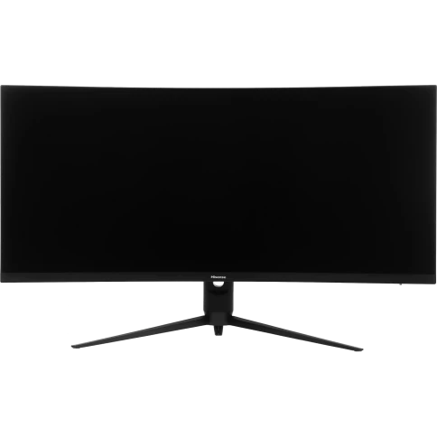Монитор Hisense/ 34"/3440x1440, изогнутый, VA/ELED, 21:9, матовое/антибликовое, 240Гц, время отклика 1мс, 320кд/м2, 3000:1, углы обзора 89 °(H)/89°(V), встроенные колонки 2*3Вт, HDR 400, DisplayPort,  HDMIх2, разъем для наушников 3.5мм, rotatable lif фото 1