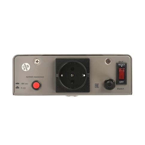 Стабилизатор напряжения/ POWERMAN AVS 1000S stabilizer, silver, step regulator, digital voltage level indicators, 1000VA, 140-260V, maximum input current 7A, 1 Euro socket, IP-20, wall-mounted, 290mm x 175mm x 68mm, 3.09 kg. фото 4