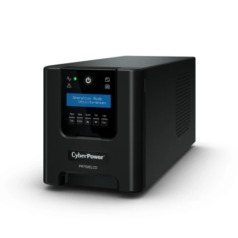 ИБП CyberPower PR750ELCD, Line-Interactive, 750VA/675W, 6 IEC-320 С13 розеток, USB&Serial, SNMPslot, LCD дисплей, Black, 0.48х0.27х0.28м., 13.5кг./ UPS Line-Interactive CyberPower  PR750ELCD 750VA/675W USB/RS-232/EPO/SNMPslot (6 IEC С13) фото 5