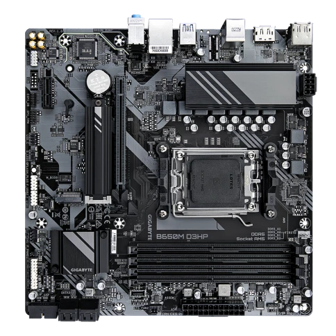 Материнская плата/ MB GIGABYTE AMD B650 sAM5, 4xDDR5(192GB), HDMI 2.1/2xDP, 1xPCIe 4.0x16, 1xPCIe 3.0, 1xLAN (2.5GbE), Wi-Fi, BT, 4xSATA 6Gb/s, 2xM.2, 1xUSB-C, 3xUSB 3.2, 2xUSB 2.0, 1xPS/2, mATX фото 4