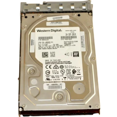 Жесткий диск/ HDD WD SAS  6Tb  7200 12Gb/s 512MB 1 year warranty (repl фото 1
