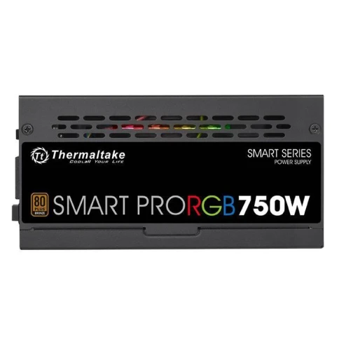 Блок питания Thermaltake ATX 750W SMART PRO RGB 80+ bronze (20+4pin) APFC 140mm fan color LED 9xSATA Cab Manag RTL [PS-SPR-0750FPCBEU-R] фото 4