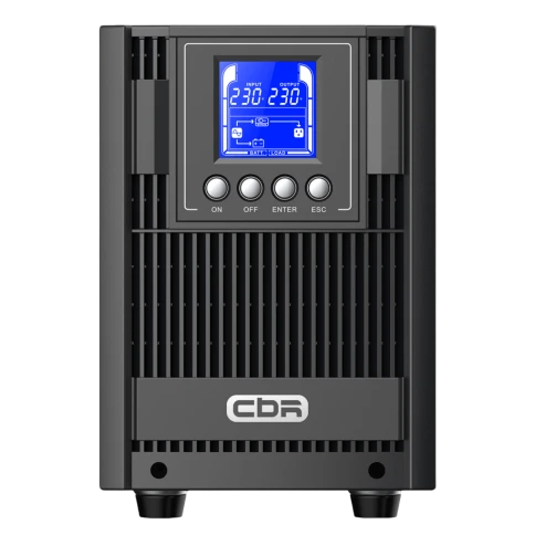 ИБП CBR ESSENCE ESN-2000C Online 2000 VA / 2000 W, Tower, 6 x C13, LCD, HID-USB, RS232, EPO, SNMP slot/ UPS CBR Online Tower фото 1
