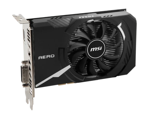 Видеокарта/ VGA MSI NVIDIA GeForce GT 1030 AERO ITX 4GD4 OC 4GB, DDR4/64-bit, PCIe 3.0, 1xHDMI 2.0, 1xDVI-D, 2-slot фото 2